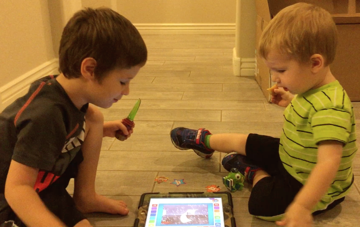 My own kids, playing on an iPad