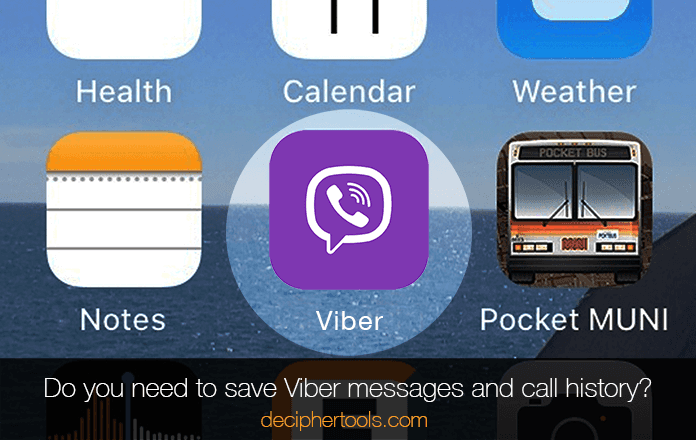 Do you need to save Viber chats and messages as well as call history?